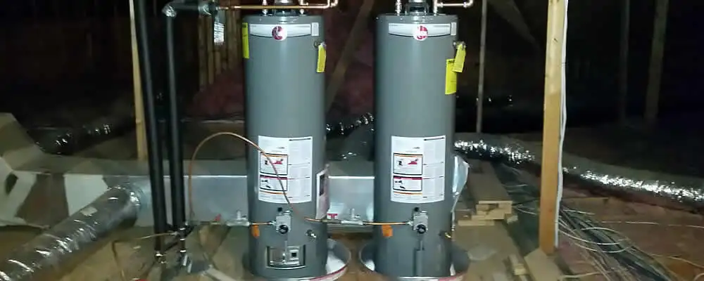 Tankless water heater installation for home hot water in Aurora, CO